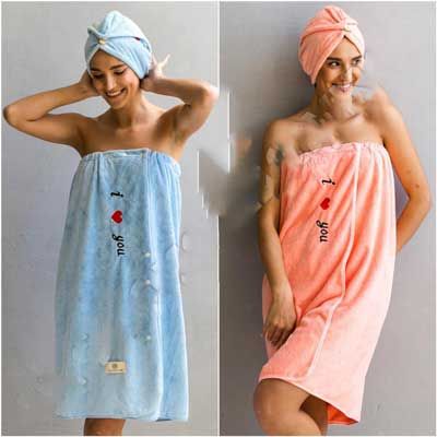 Набор Подарочный Банное полотенце-халат  микрофибра